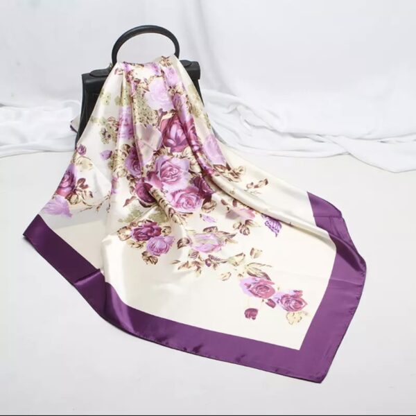 Multi-Colors Silk Satin Scarf - Fabulous Queens Shop